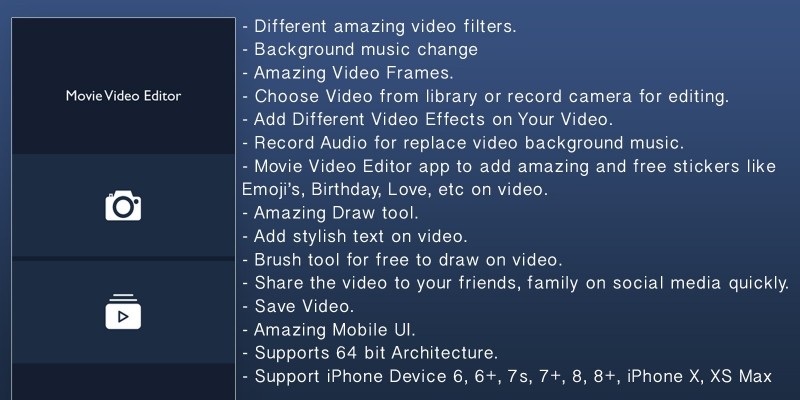 Movie Video Editor - iOS Source Code