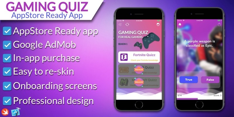 Ultimate Gaming Quiz - iOS Source Code