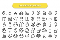 900 Easter Celebration Isolated Vector set Screenshot 5