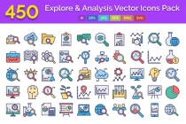 450 Explore And Analysis Vector Icons Pack Screenshot 1