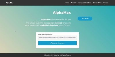 Alphamax PHP Script