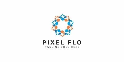 Pixel Flower Logo