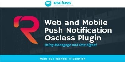 Web and Mobile Push Notification For Osclass
