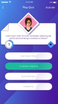 Quiz App - Mobile UI Kit Screenshot 3