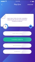 Quiz App - Mobile UI Kit Screenshot 4