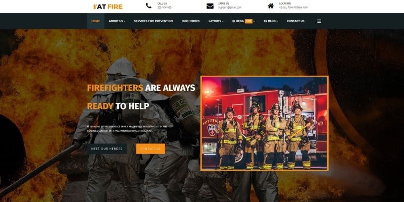 AT Fire - Joomla Template