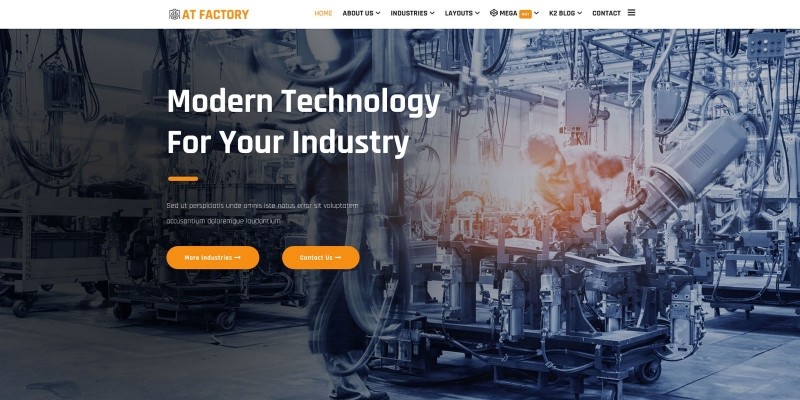 AT Factory - Joomla Template