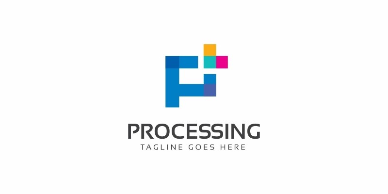 Processing P Letter Logo