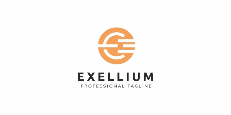 Exellium E Letter Logo