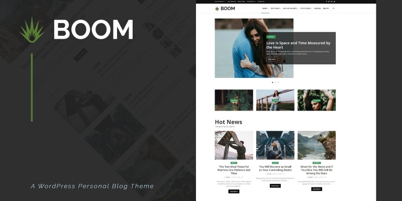 Boom - Creative Personal WordPress Blog Theme