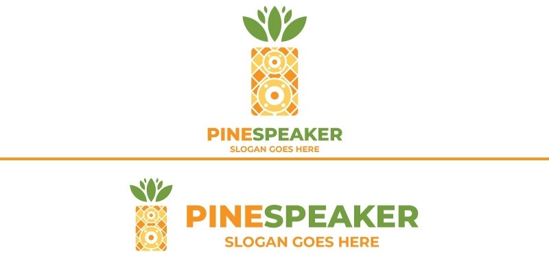 Pineapple Speaker Logo Design