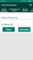 Percent Calculator - Android App Source Code Screenshot 1