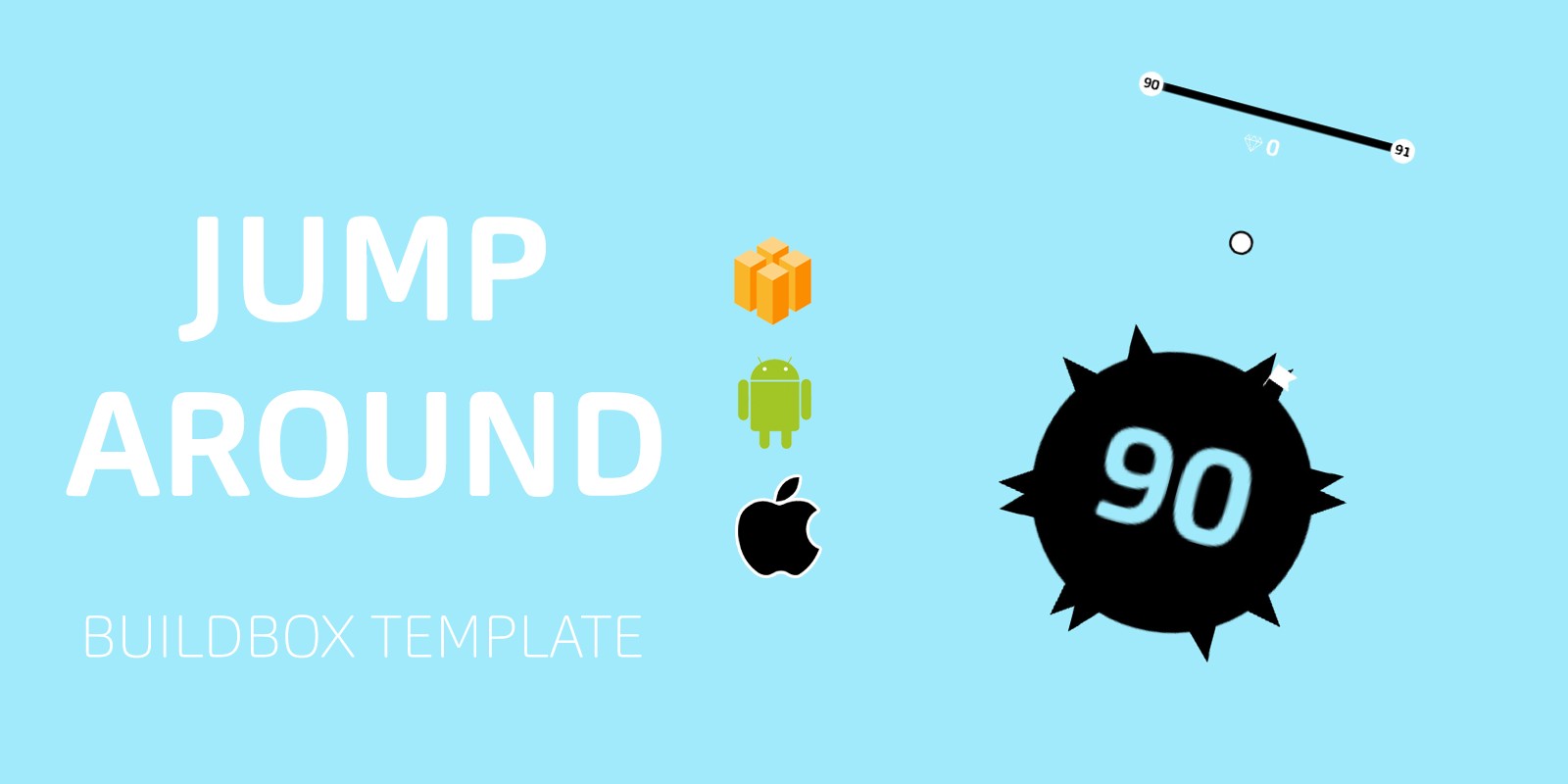 jump around Buildbox Template