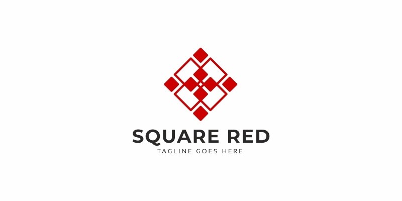 Square Red Logo