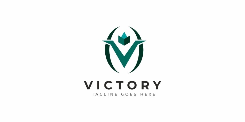 Victory V Letter Logo