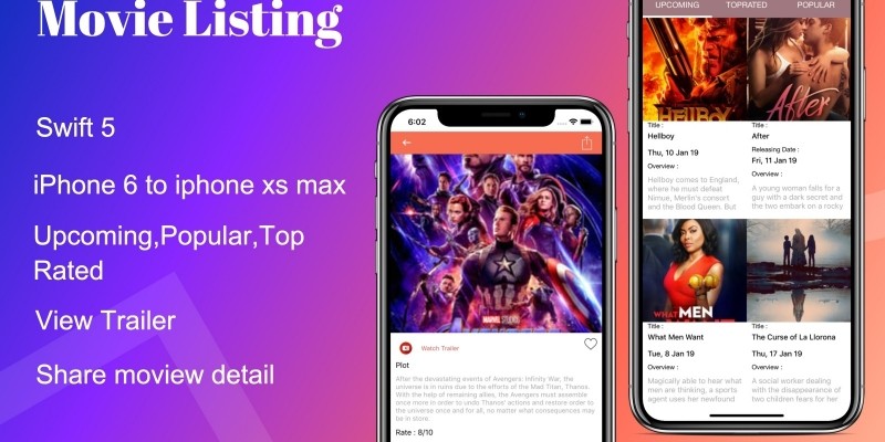 Movie Listing - iOS Source Code