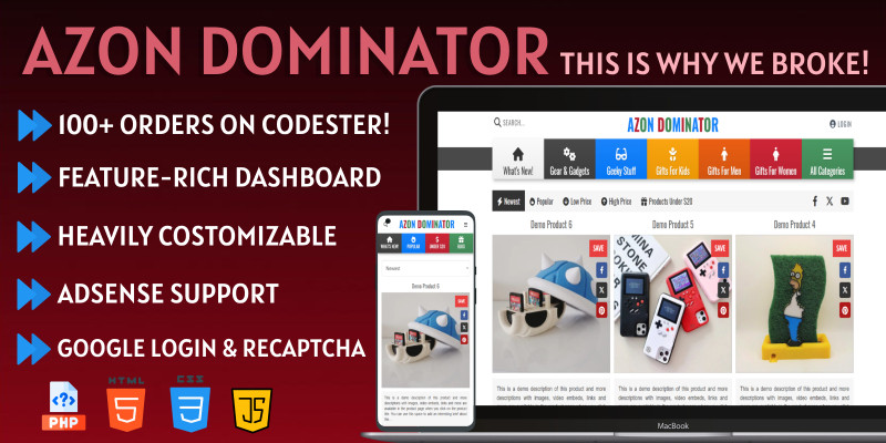 Azon Dominator – Affiliate Marketing Script