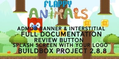 Flappy Animals -Buildbox Game