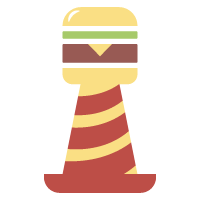 Burger Lighthouse Logo