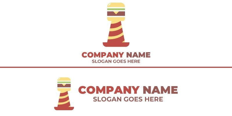 Burger Lighthouse Logo