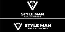Letter V Man Style Logo Screenshot 1