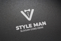 Letter V Man Style Logo Screenshot 5