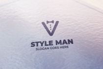Letter V Man Style Logo Screenshot 6