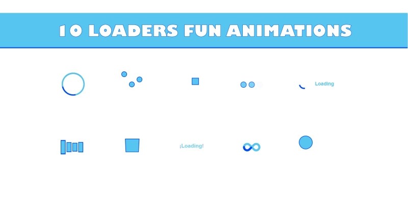 10 Loaders Fun Animation CSS