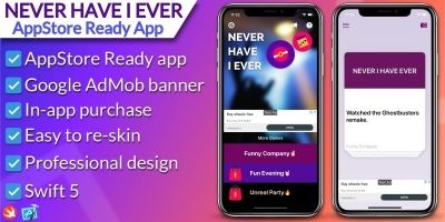 Never Have I Ever - iOS Game Source Code