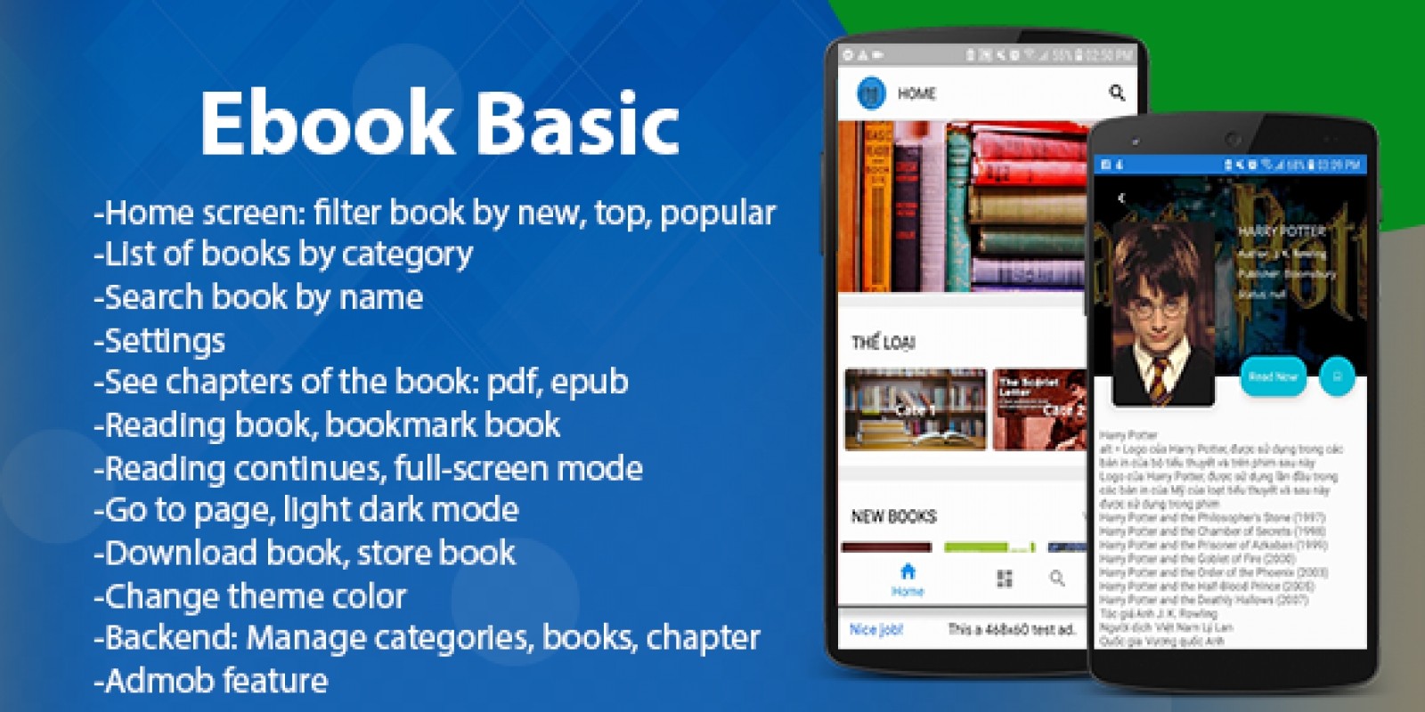 Ebook App Template Android by Suusoft Codester