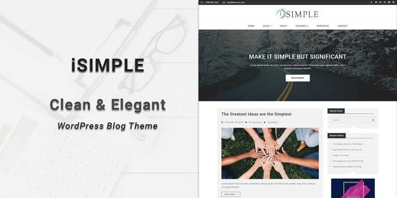 iSimple - WordPress Blog Theme