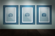 Three Pictures on Wall Mock-Up - 2 PSD Templates  Screenshot 3
