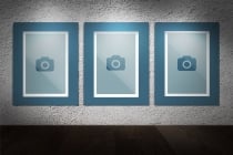 Three Pictures on Wall Mock-Up - 2 PSD Templates  Screenshot 4