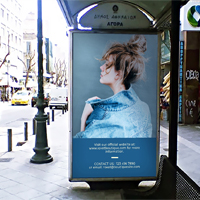Billboard Bus Stop Mock-Up - PSD Template 