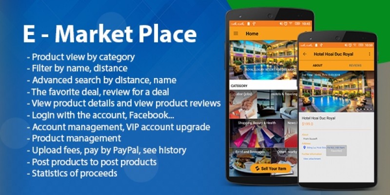 E - Market Place - Android App template