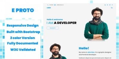 eProto Landing Page HTML Template