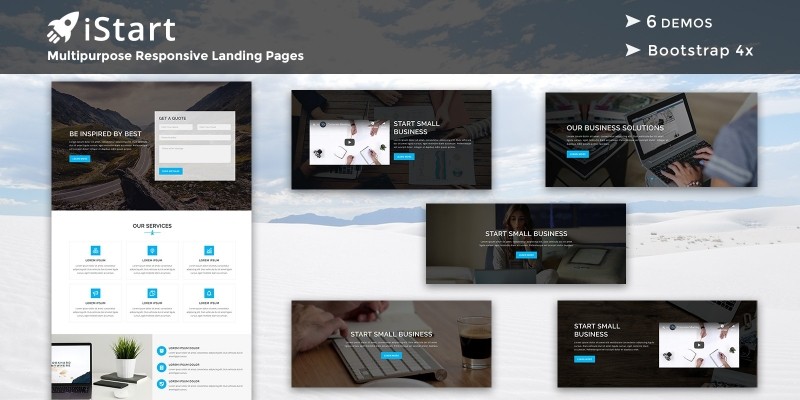 iStart - Responsive HTML Landing Pages