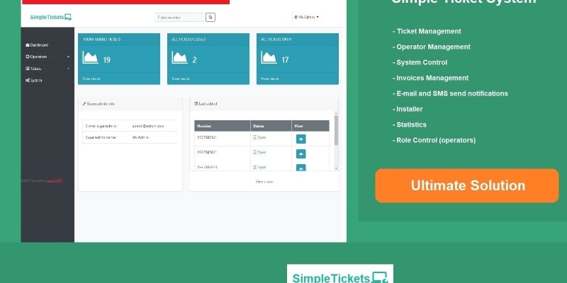 Support Ticket System PHP