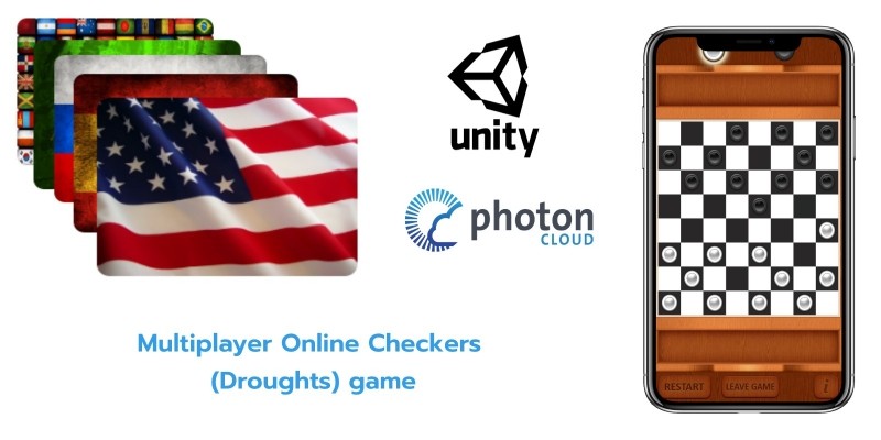 Multiplayer Online Checkers  - Unity Project