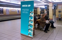Metro Vertical Banner Advert Mock-up - PSD Screenshot 1