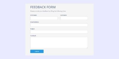 PHP Intelligent Feedback Form
