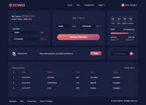 Iconex - ICO User Dashboard Screenshot 1