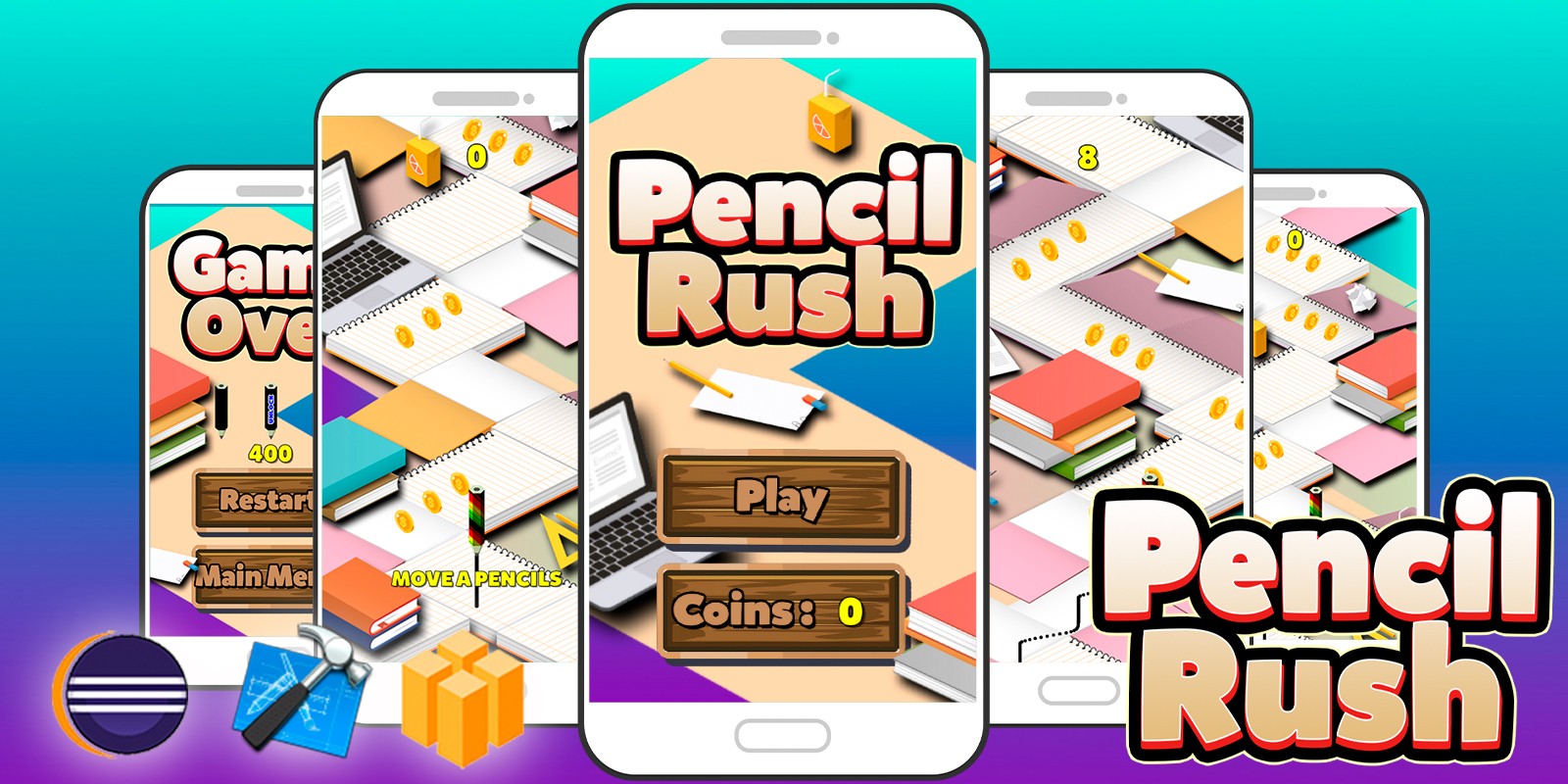 Pencil Rush - Buildbox Game Template