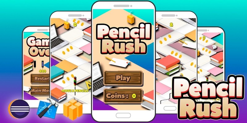 Pencil Rush - Buildbox  Game Template