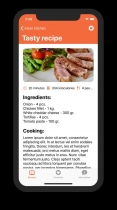 Delicious Recipes - iOS Source Code Screenshot 1