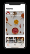 Delicious Recipes - iOS Source Code Screenshot 2