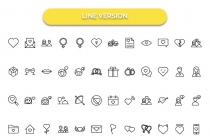 150 Love And Romance Isolated Vector Icons Screenshot 5