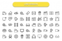 640 Cinema Isolated Vector Icons Pack Screenshot 2