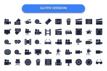 640 Cinema Isolated Vector Icons Pack Screenshot 7