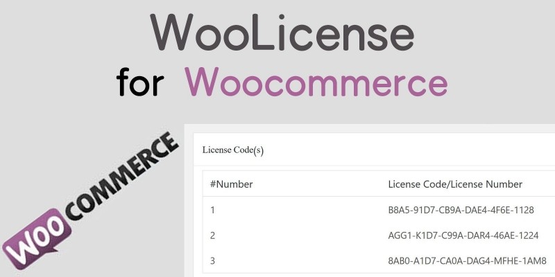 WooLicense For WooCommerce